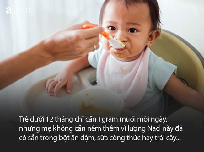 Bác sĩ nhi giải thích vì sao không nên nêm 1 hạt muối nào khi chế biến đồ ăn dặm cho con